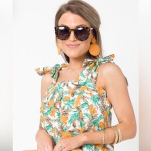 Boutique Hawaiian Marigold Top
